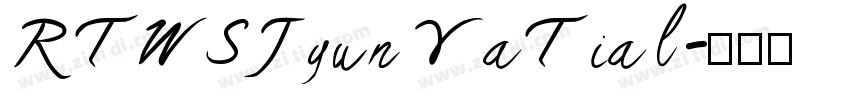 RTWSJyun YaTial字体转换